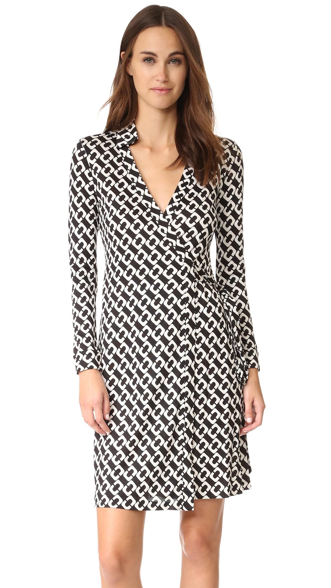 Diane von furstenberg new 2024 jeanne two wrap dress